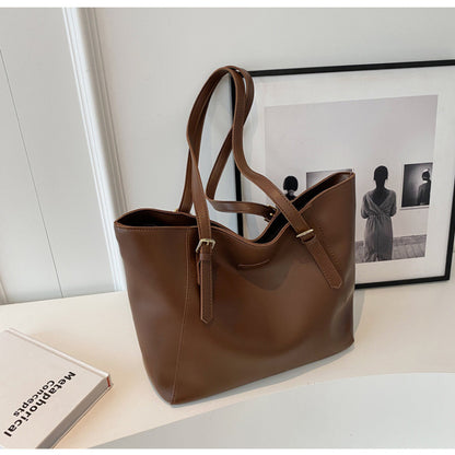 Large Capacity Women's All-match Simple Class Commuter Shoulder Bag
