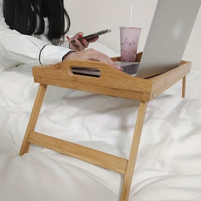 Step up your work-from-home setup with this Bamboo Laptop Desk