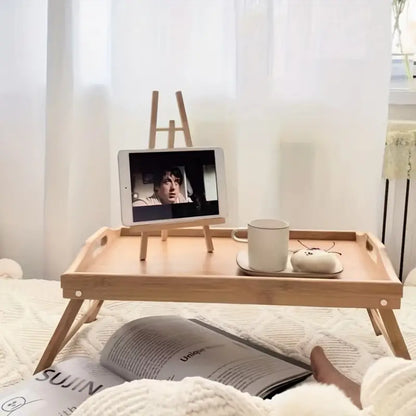 Step up your work-from-home setup with this Bamboo Laptop Desk