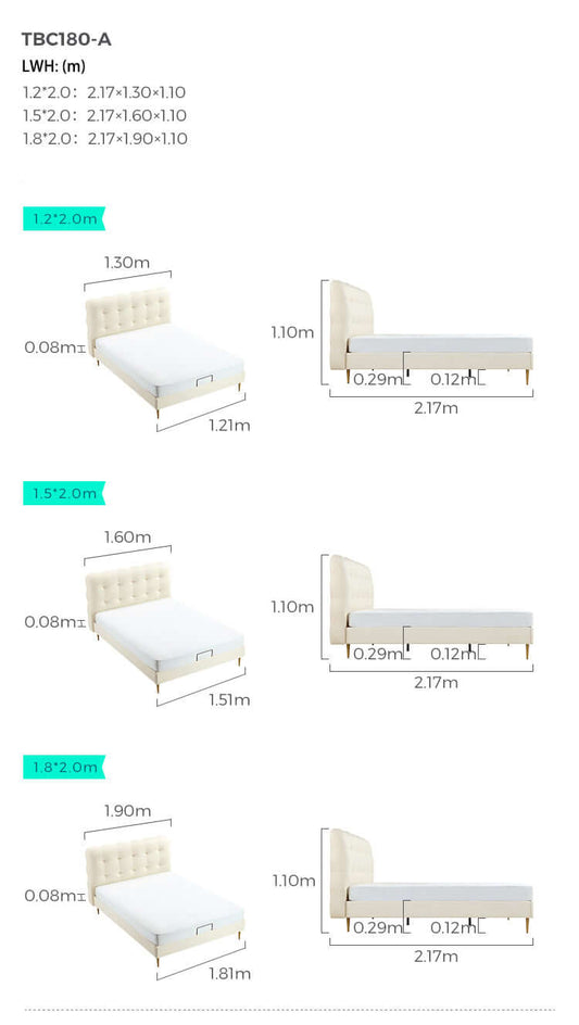 Cream Bubble Bed and Mattress for Children