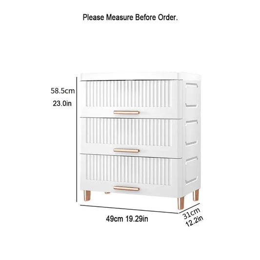 Effortlessly decluttering with the Plastic Drawer Storage Cabinet Organizer