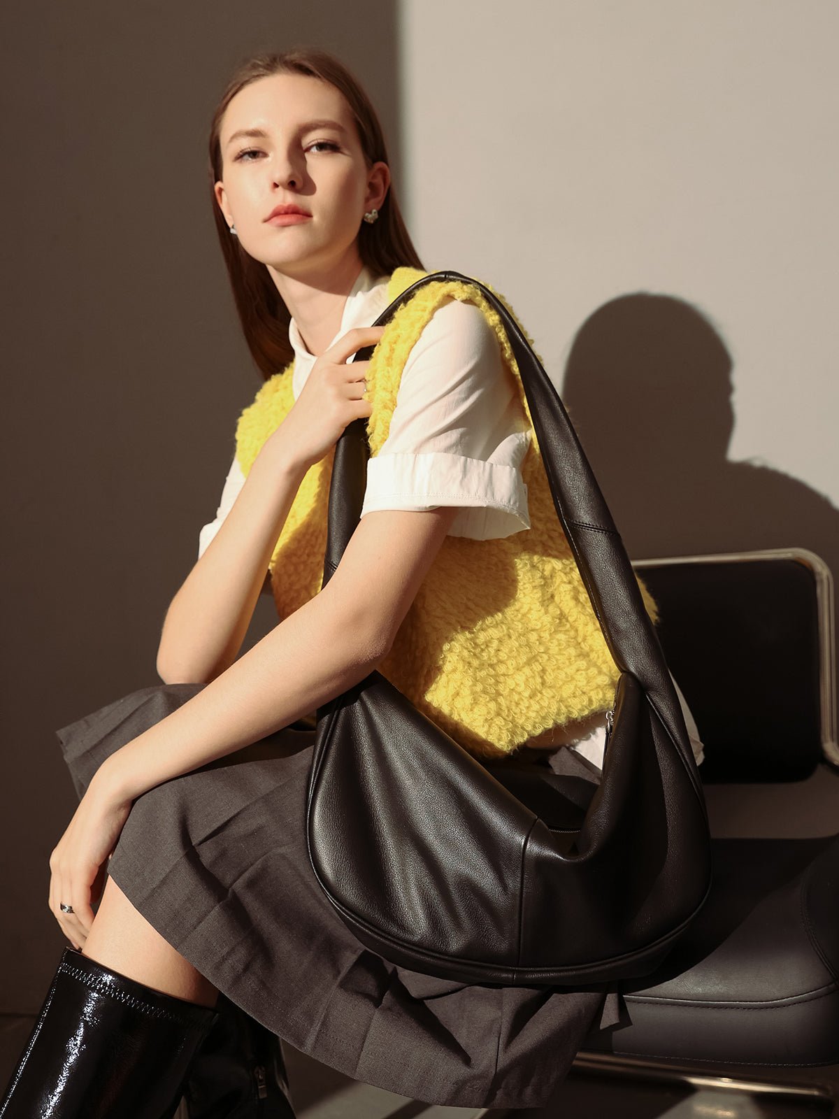 Large Waterproof Hobo Shoulder Bag